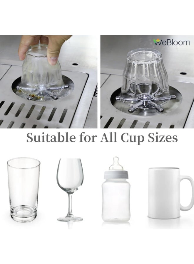 WeBloom SUS304 Automatic Cup Rinser Head-Cup Washer Cleaner Faucet Head For Hotel Cafe Restaurant Kitchen Sink Accessories - Image 2